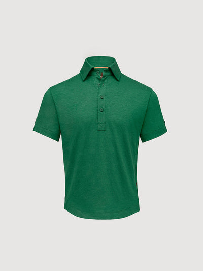 Madeira French Linen Short Sleeve Polo