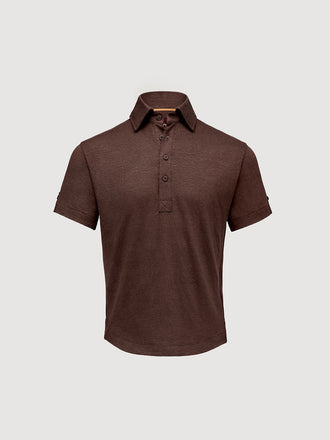 Madeira French Linen Short Sleeve Polo