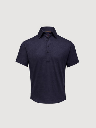 Madeira French Linen Short Sleeve Polo