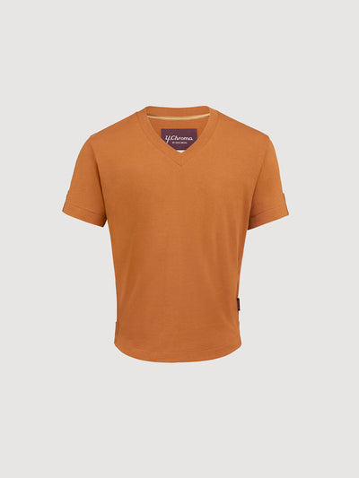Buffed Cotton V-Neck