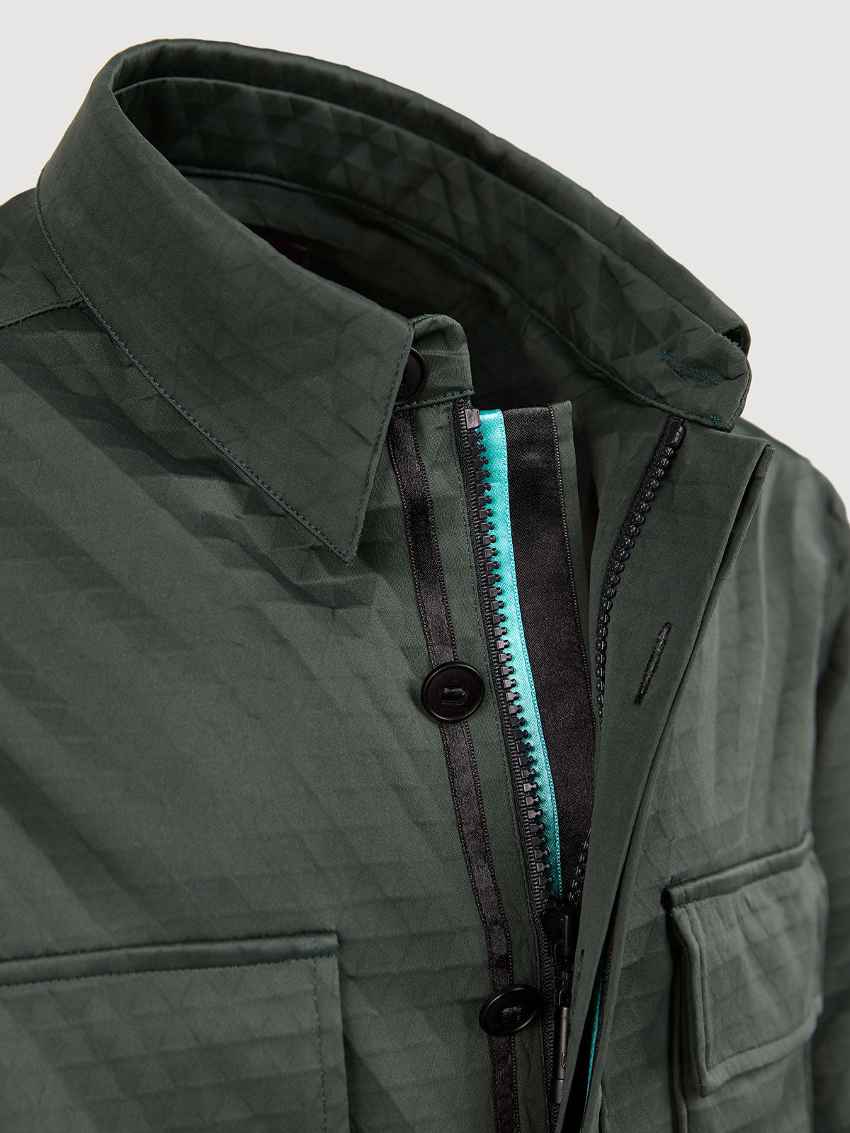Dark Military Olive and Aqua