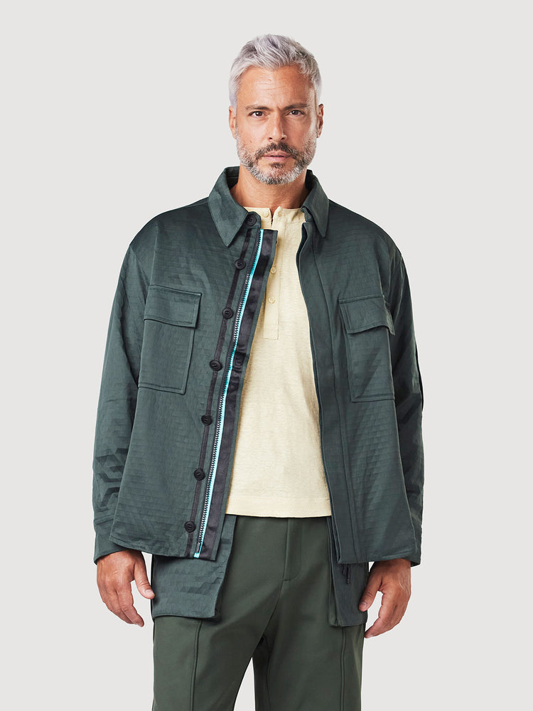 Dark Military Olive and Aqua