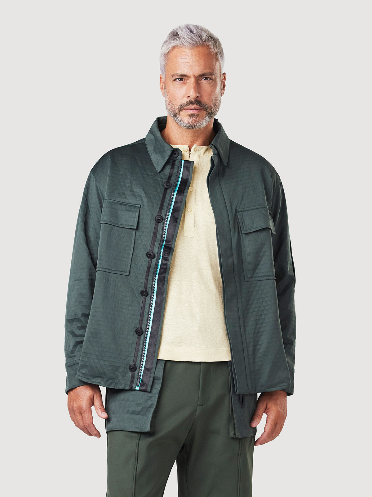 Dark Military Olive and Aqua