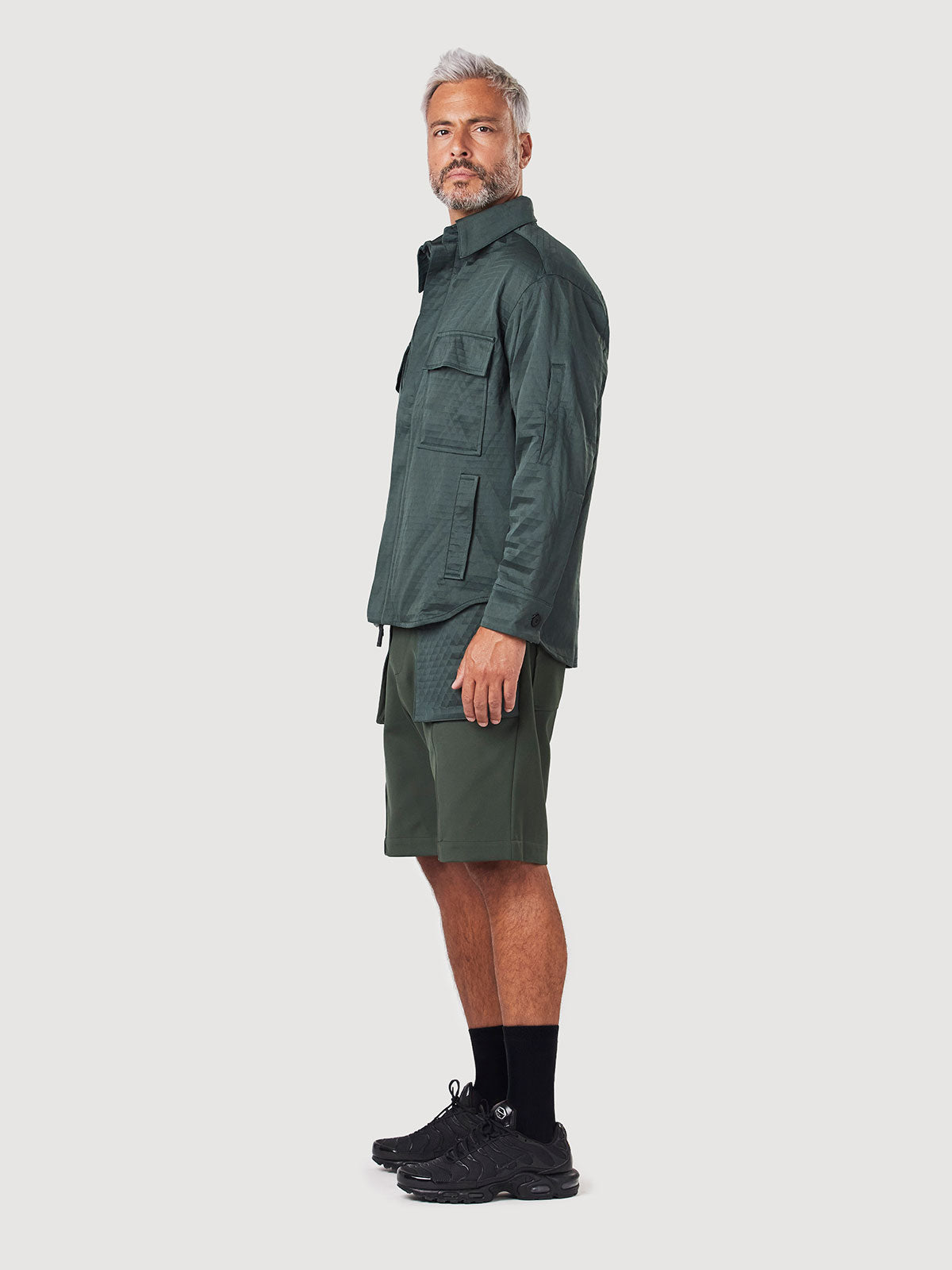Dark Military Olive and Aqua